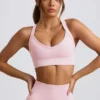 Αθλητικό σουτιέν Super Sculpt χωρίς ραφές με σταυρωτές τιράντες σε ροζ χρώμα Αθλητικό σουτιέν Super Sculpt χωρίς ραφές με σταυρωτές τιράντες σε ροζ χρώμα