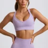 Αθλητικό σουτιέν Super Sculpt χωρίς ραφές με σταυρωτή πλάτη σε απαλό λιλά Αθλητικό σουτιέν Super Sculpt χωρίς ραφές με σταυρωτή πλάτη σε απαλό λιλά
