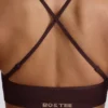 Αθλητικό σουτιέν Super Sculpt χωρίς ραφές με σταυρωτή πλάτη σε χρώμα σοκολάτα Αθλητικό σουτιέν Super Sculpt χωρίς ραφές με σταυρωτή πλάτη σε χρώμα σοκολάτα
