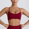 Αθλητικό σουτιέν Super Sculpt χωρίς ραφές με σταυρωτή πλάτη σε μπορντό χρώμα Αθλητικό σουτιέν Super Sculpt χωρίς ραφές με σταυρωτή πλάτη σε μπορντό χρώμα