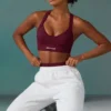 Αθλητικό σουτιέν Super Sculpt Seamless Cross Back σε χρώμα δαμάσκηνο