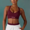 Αθλητικό σουτιέν Super Sculpt Seamless Cross Back σε χρώμα δαμάσκηνο