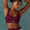 Αθλητικό σουτιέν Super Sculpt Seamless Cross Back σε χρώμα δαμάσκηνο