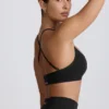 Αθλητικό σουτιέν Super Sculpt Seamless Cross-Back σε μαύρο χρώμα