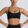 Αθλητικό σουτιέν Super Sculpt Seamless Cross-Back σε μαύρο χρώμα