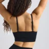Αθλητικό σουτιέν Super Sculpt Seamless με στρογγυλό λαιμό σε μαύρο