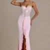 Beatrix Premium Embellished Lace Corset Gown σε Baby Pink Beatrix Premium Embellished Lace Corset Gown σε Baby Pink