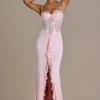 Beatrix Premium Embellished Lace Corset Gown σε Baby Pink Beatrix Premium Embellished Lace Corset Gown σε Baby Pink