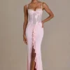 Beatrix Premium Embellished Lace Corset Gown σε Baby Pink Beatrix Premium Embellished Lace Corset Gown σε Baby Pink