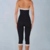 Calla Modal Lace-Trim Capri Ολόσωμη Φόρμα σε μαύρο