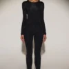 Cassie Embellished Jersey High-Waisted Leggings σε μαύρο Cassie Embellished Jersey High-Waisted Leggings σε μαύρο