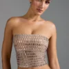 Charnelle Embellished Bandeau Μπλούζα σε χρώμα αμύγδαλο Charnelle Embellished Bandeau Μπλούζα σε χρώμα αμύγδαλο