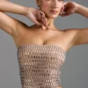 Charnelle Embellished Bandeau Μπλούζα σε χρώμα αμύγδαλο Charnelle Embellished Bandeau Μπλούζα σε χρώμα αμύγδαλο