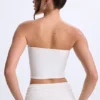 Edie Modal Twist-Front Bandeau Μπλούζα σε λευκό Edie Modal Twist-Front Bandeau Μπλούζα σε λευκό
