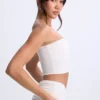 Edie Modal Twist-Front Bandeau Μπλούζα σε λευκό Edie Modal Twist-Front Bandeau Μπλούζα σε λευκό
