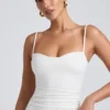 Esme Modal Ruched Layered Tank Top σε λευκό Esme Modal Ruched Layered Tank Top σε λευκό