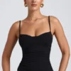 Esme Modal Ruched Layered Tank Top σε μαύρο Esme Modal Ruched Layered Tank Top σε μαύρο