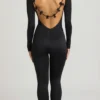 Eulalie Slinky Jersey Bow-Detail Ολόσωμη Φόρμα σε μαύρο