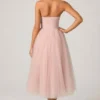 Φορέμα Cindy Tulle Corset Midaxi σε χρώμα Dusty Rose Φορέμα Cindy Tulle Corset Midaxi σε χρώμα Dusty Rose
