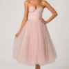 Φορέμα Cindy Tulle Corset Midaxi σε χρώμα Dusty Rose Φορέμα Cindy Tulle Corset Midaxi σε χρώμα Dusty Rose