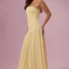 Φόρεμα Evelina Jersey Strapless σε χρώμα Butter Yellow