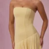 Φόρεμα Evelina Jersey Strapless σε χρώμα Butter Yellow