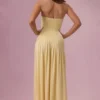 Φόρεμα Evelina Jersey Strapless σε χρώμα Butter Yellow