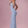 Φόρεμα Lillienne με δαντέλα και λαιμόκοψη σε μορφή καρδιάς σε χρώμα Powder Blue Φόρεμα Lillienne με δαντέλα και λαιμόκοψη σε μορφή καρδιάς σε χρώμα Powder Blue