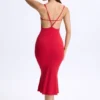 Φορέμα Lois Modal Plunge Open-Back Midaxi σε χρώμα Cherry Red Φορέμα Lois Modal Plunge Open-Back Midaxi σε χρώμα Cherry Red