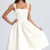 Φορέμα Marguerite Draped Corset Midaxi σε χρώμα ιβουάρ Φορέμα Marguerite Draped Corset Midaxi σε χρώμα ιβουάρ