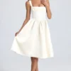 Φορέμα Marguerite Draped Corset Midaxi σε χρώμα ιβουάρ Φορέμα Marguerite Draped Corset Midaxi σε χρώμα ιβουάρ