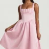 Φορέμα Marguerite Draped Corset Midaxi σε ροζ Φορέμα Marguerite Draped Corset Midaxi σε ροζ