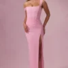 Φόρεμα Naelle Mesh Draped Corset σε ροζ χρώμα Candyfloss