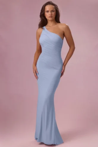 Φόρεμα παρανύμφου Annelise από τζέρσεϊ σε χρώμα Powder Blue