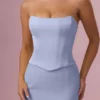 Φόρεμα παρανύμφου Avielle Satin Corset σε γαλάζιο χρώμα