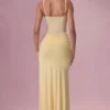 Φόρεμα παρανύμφου Rosina Mesh Draped σε χρώμα Butter Yellow Φόρεμα παρανύμφου Rosina Mesh Draped σε χρώμα Butter Yellow