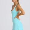 Φορέμα τένις Soft Active με ανοιχτή πλάτη σε χρώμα Aqua Φορέμα τένις Soft Active με ανοιχτή πλάτη σε χρώμα Aqua