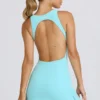 Φορέμα τένις Soft Active με ανοιχτή πλάτη σε χρώμα Aqua Φορέμα τένις Soft Active με ανοιχτή πλάτη σε χρώμα Aqua