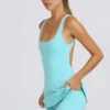 Φορέμα τένις Soft Active με ανοιχτή πλάτη σε χρώμα Aqua Φορέμα τένις Soft Active με ανοιχτή πλάτη σε χρώμα Aqua