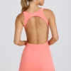 Φορέμα τένις Soft Active με ανοιχτή πλάτη σε κοραλλί χρώμα Φορέμα τένις Soft Active με ανοιχτή πλάτη σε κοραλλί χρώμα