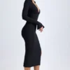 Φόρεμα Yael Modal Plunge V-Neck Midaxi σε μαύρο
