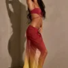Gelato Ruched Midi Sarong σε κίτρινο πολύχρωμο