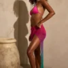Gelato Ruched Midi Sarong σε πράσινο πολύχρωμο