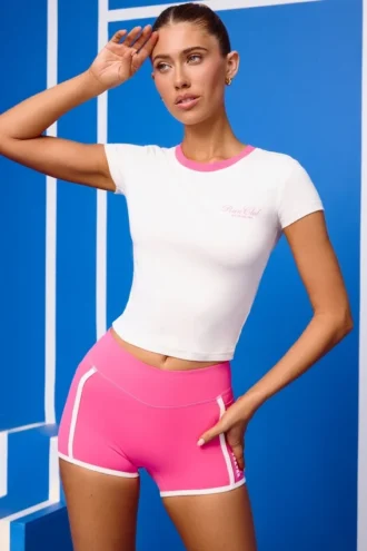Γραφικό T-shirt σε λευκό