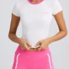 Γραφικό T-shirt σε λευκό