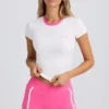 Γραφικό T-shirt σε λευκό