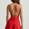 Helaia Ruched Backless Ολόσωμο Σορτς σε κόκκινο Helaia Ruched Backless Ολόσωμο Σορτς σε κόκκινο