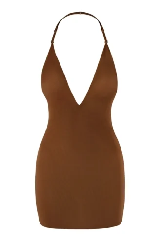 Intimates Intimates Μίνι Φορέμα Soft Mesh Multiway σε χρώμα καστανιάς