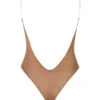 Intimates Κορμάκιο με αόρατους ιμάντες και στρινγκ από μαλακό πλέγμα σε χρώμα μέλι Intimates Κορμάκιο με αόρατους ιμάντες και στρινγκ από μαλακό πλέγμα σε χρώμα μέλι
