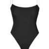 Intimates Μαύρο κορμάκι με στρινγκ και αόρατους ιμάντες από μαλακό πλέγμα Intimates Μαύρο κορμάκι με στρινγκ και αόρατους ιμάντες από μαλακό πλέγμα